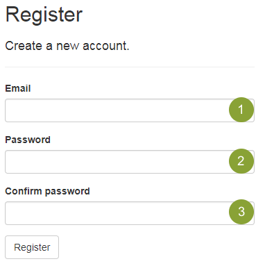 register form register form